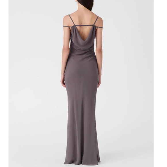 MISHA Olivette Georgette Maxi Dress - Gull grey - Picture 4 of 10